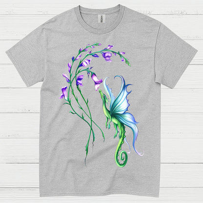 Floral Fairy Dragon T Shirt