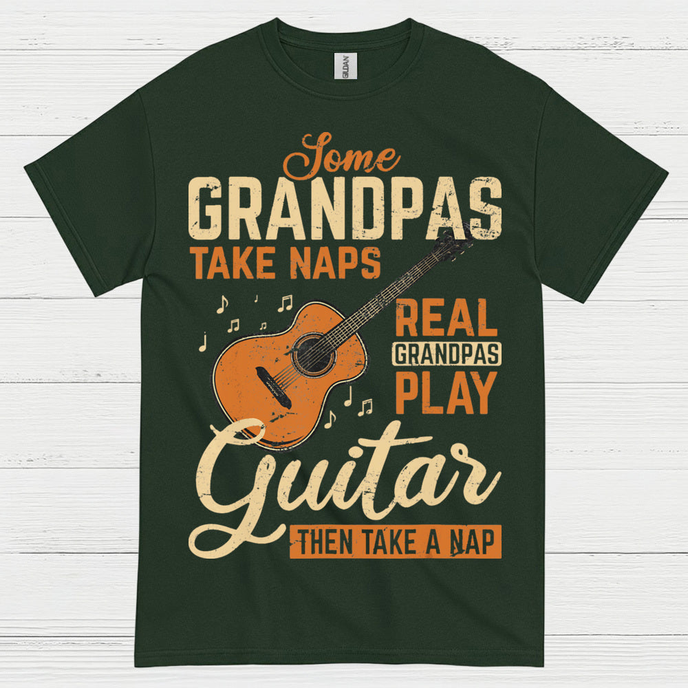 Real Grandpas Rock Guitar T Shirt
