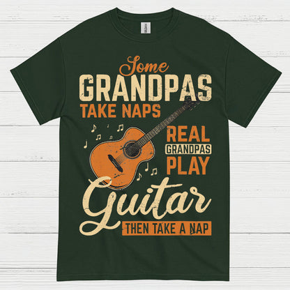 Real Grandpas Rock Guitar T Shirt