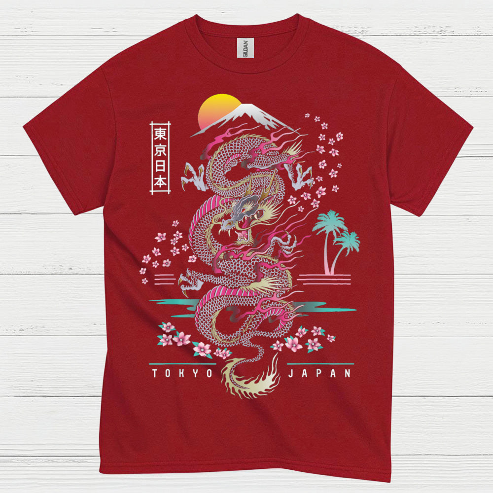 Rising Sun Tokyo Dragon T Shirt