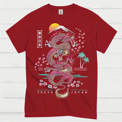 Rising Sun Tokyo Dragon T Shirt