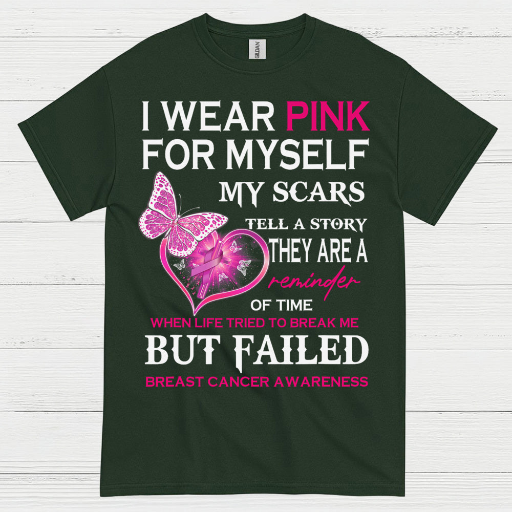I Wear Pink Breast Cancer Survivor T Shirt