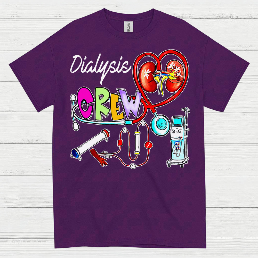 Dialysis Crew Support Awareness T Shirt