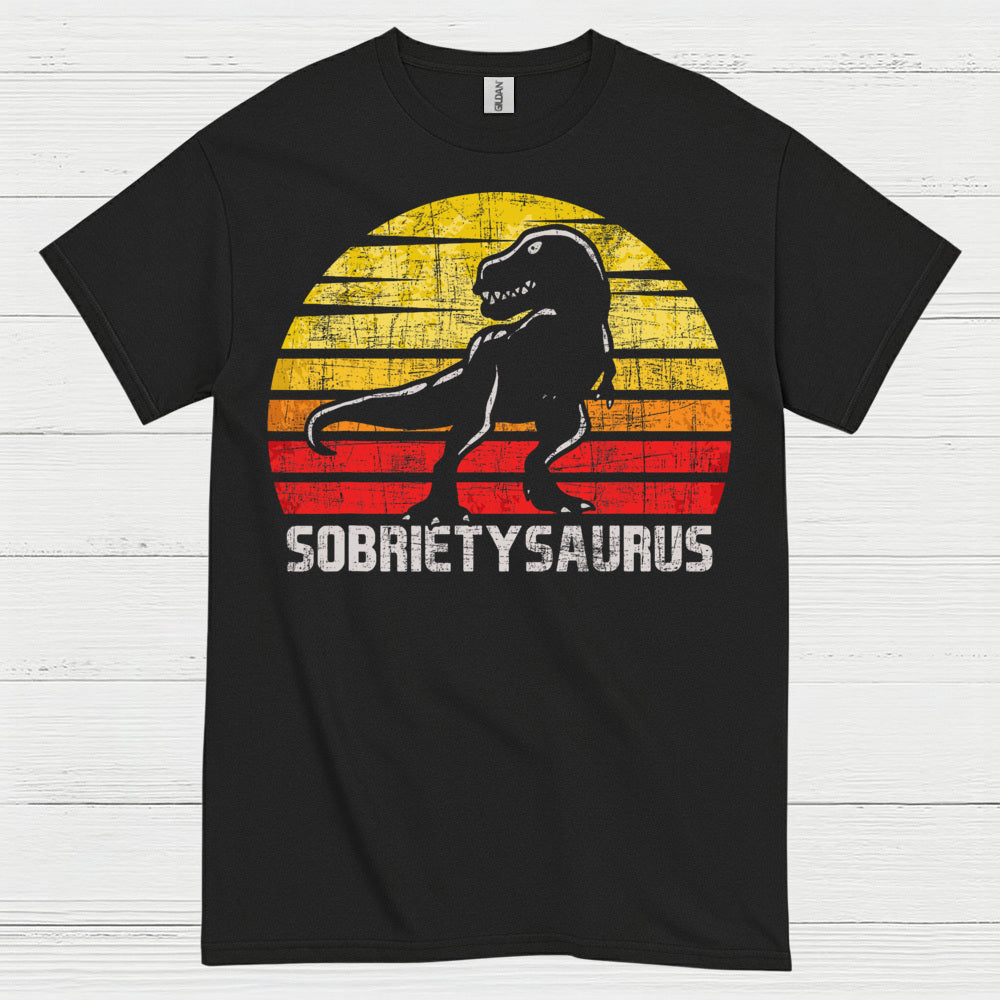 Sobrietysaurus Dinosaur Recovery T Shirt