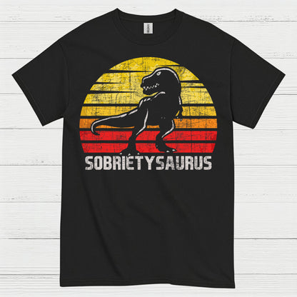 Sobrietysaurus Dinosaur Recovery T Shirt