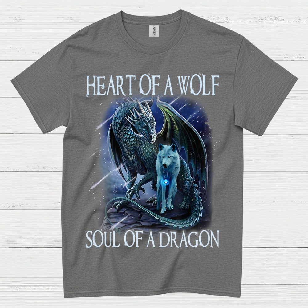 Spirit of the Wolf and Dragon T Shirt