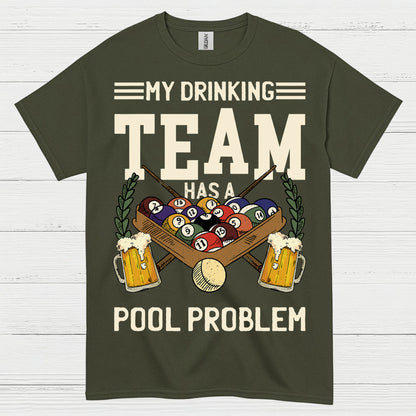 Pool Drinking Team Funny Billiards T Shirt