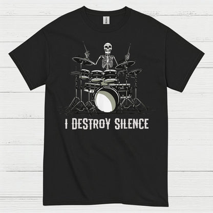 I Destroy Silence Drummer T Shirt