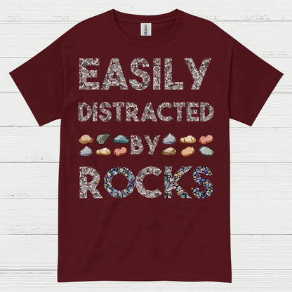 Easily Distracted By Rocks T Shirt