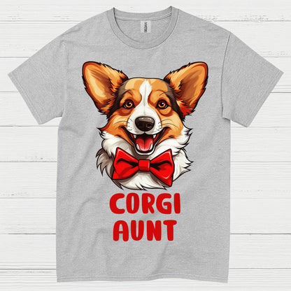 Corgi Aunt Cute Dog Lover T Shirt