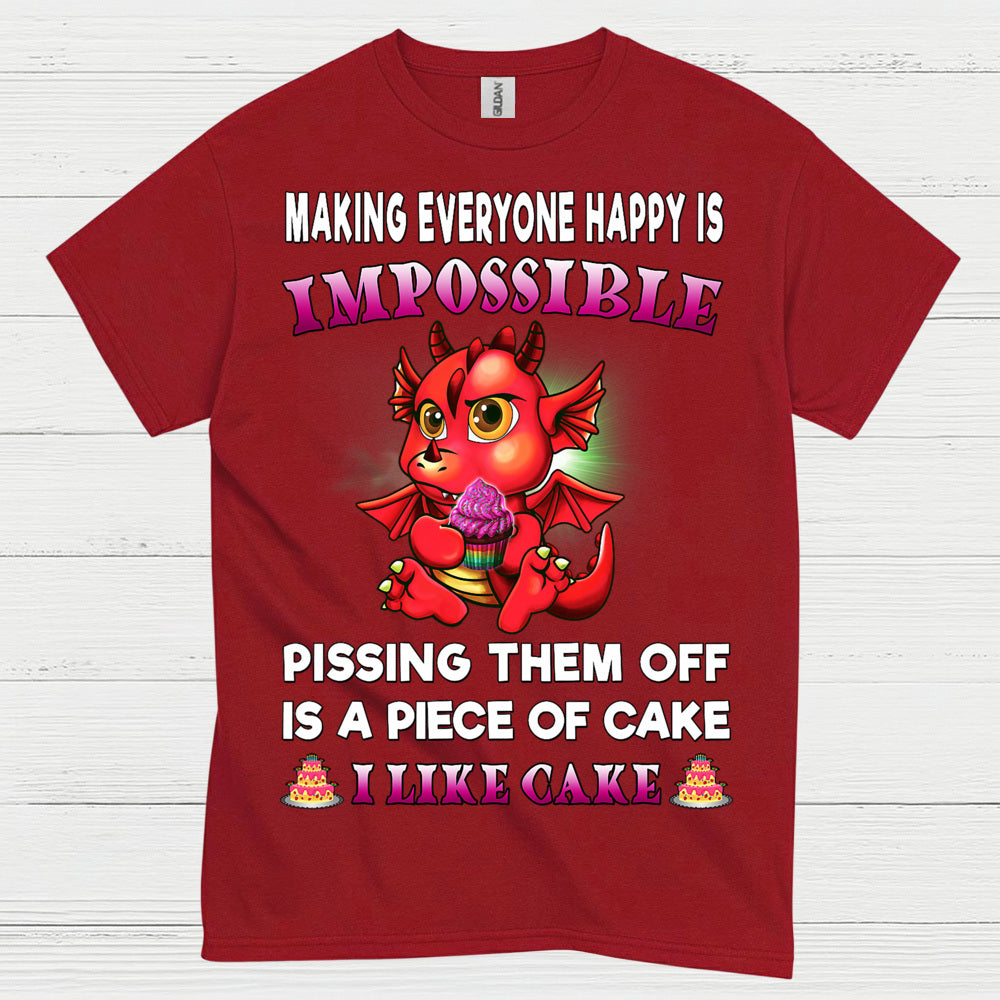 Funny Cake Dragon T Shirt