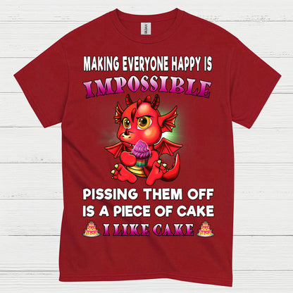 Funny Cake Dragon T Shirt