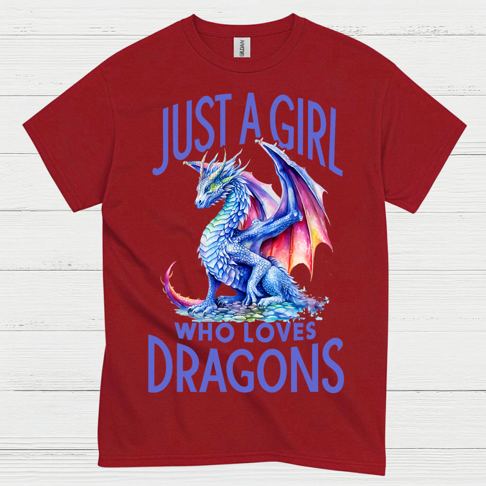 Just A Girl Who Loves Dragons T Shirt