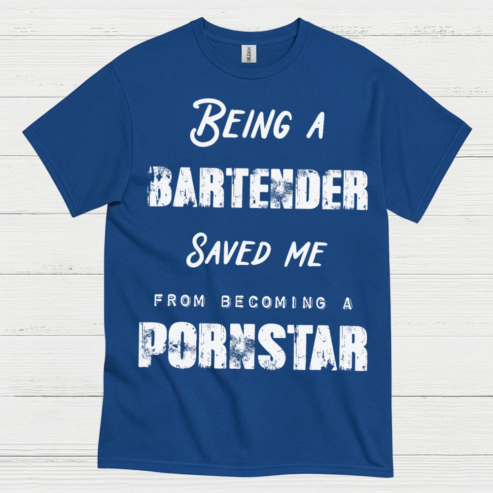 Being A Bartender Saved Me Humor T Shirt