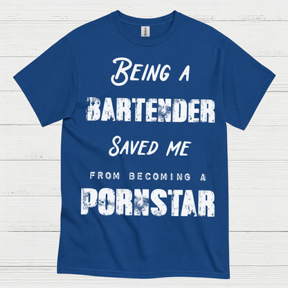 Being A Bartender Saved Me Humor T Shirt
