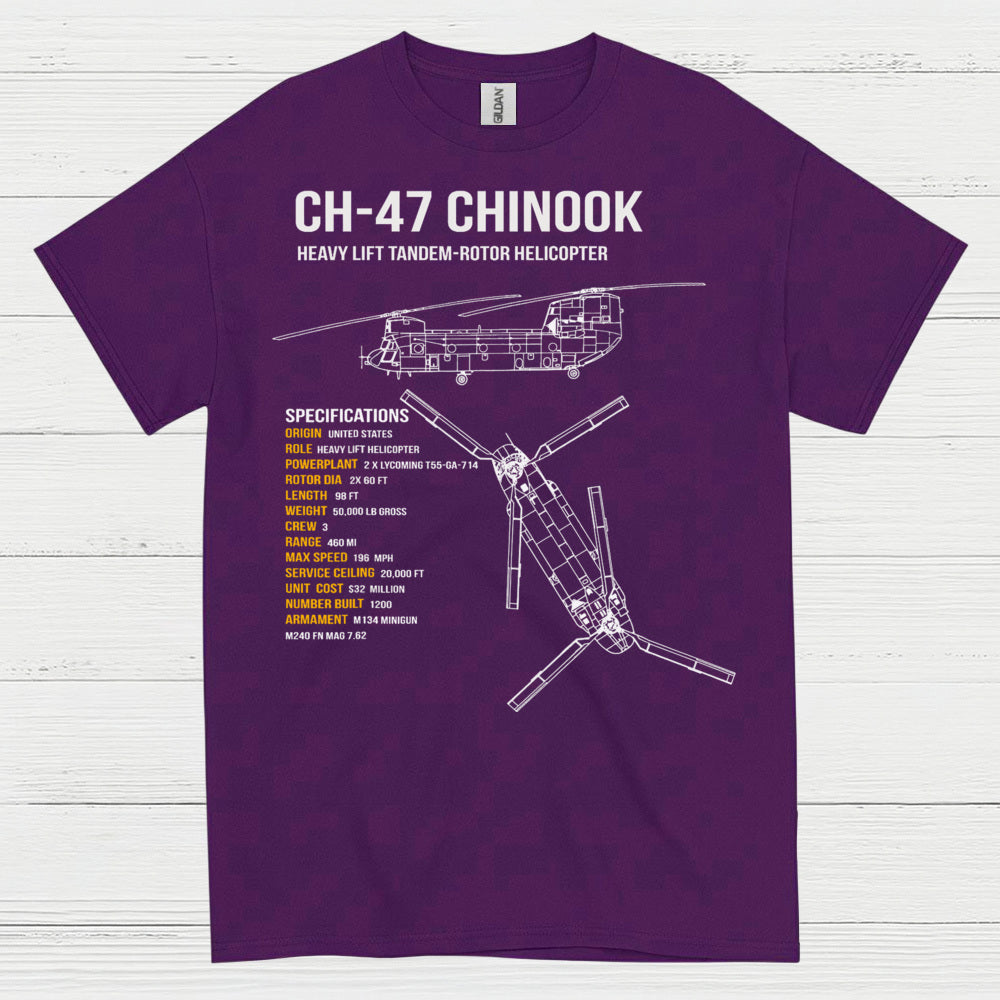 CH-47 Chinook Heavy Lift Aviation T Shirt