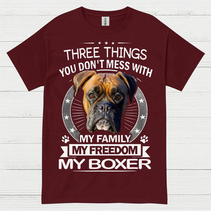 My Family My Freedom My Boxer T Shirt