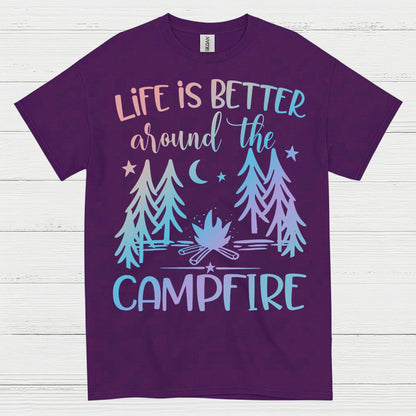 Life Is Better Around The Campfire Quote T Shirt