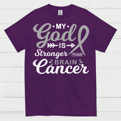 My God Is Stronger Than Brain Cancer T Shirt