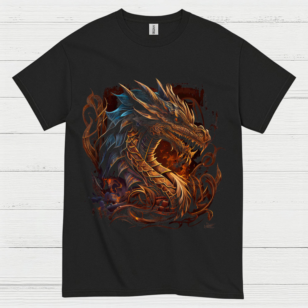 Fire and Fury Dragon T Shirt