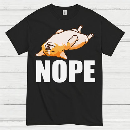 Nope Lazy Corgi Mood T Shirt