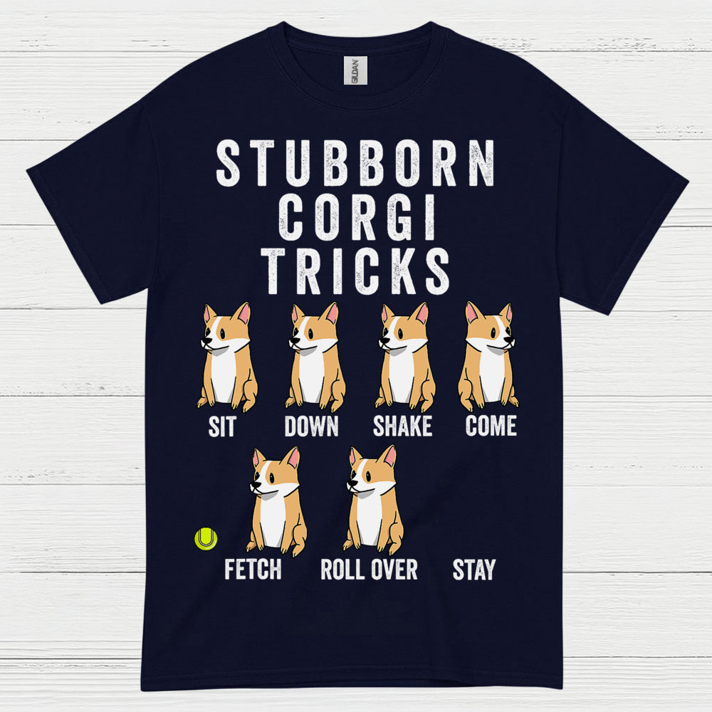 Stubborn Corgi Tricks T Shirt