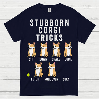 Stubborn Corgi Tricks T Shirt