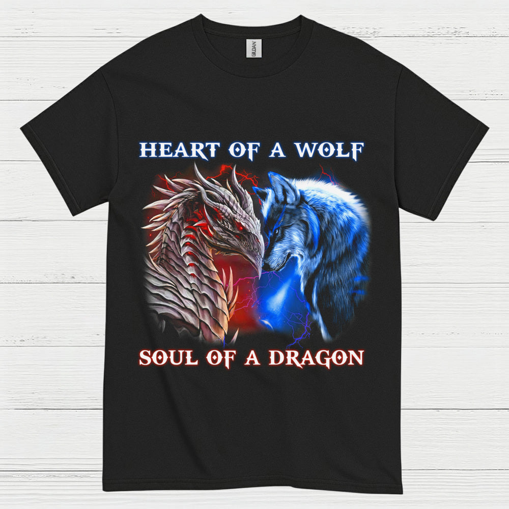 Wolf And Dragon Spirit T Shirt