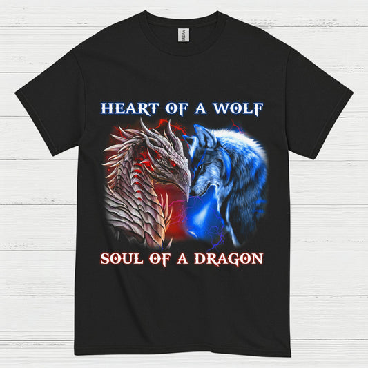 Wolf And Dragon Spirit T Shirt