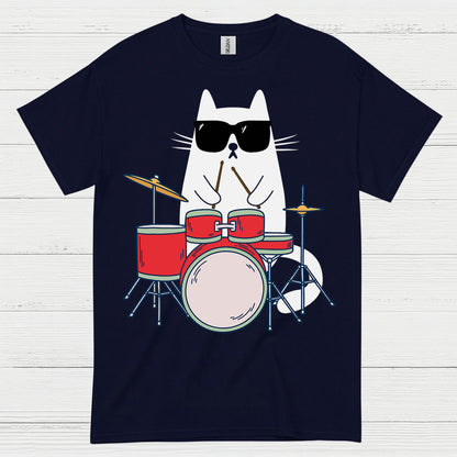 Cool Cat Drummer T Shirt