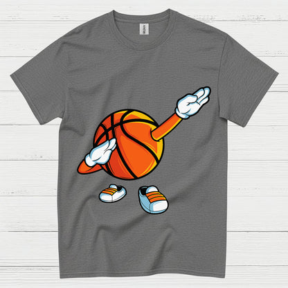 Dabbing Basketball Cartoon T Shirt