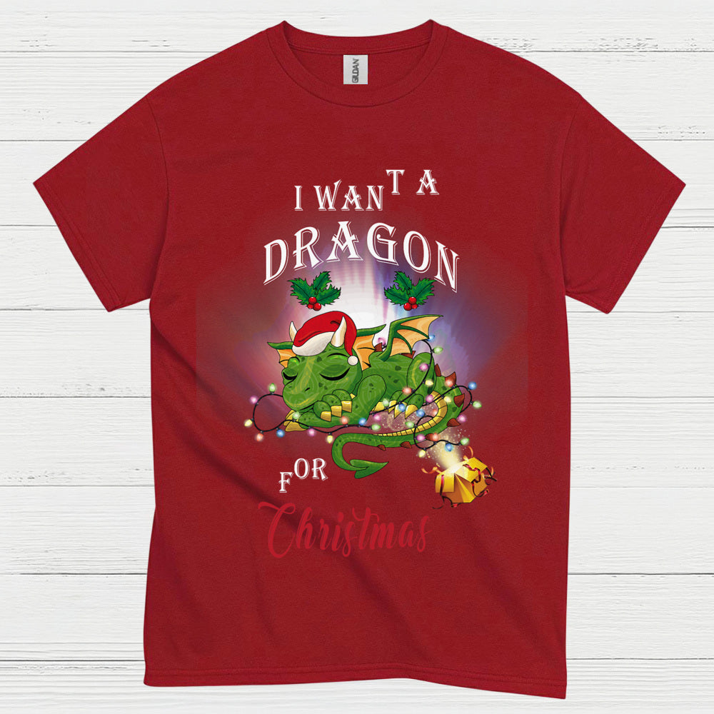 Christmas Dragon Wish T Shirt