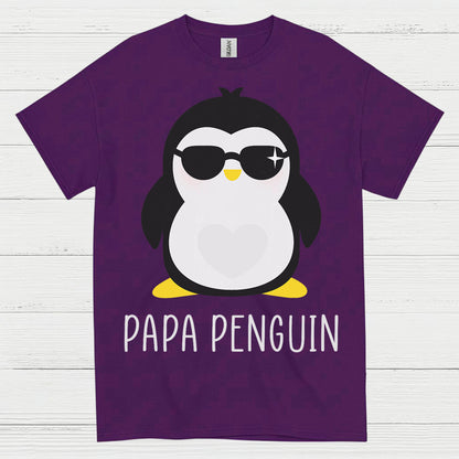 Papa Penguin Cute Family Graphic T Shirt