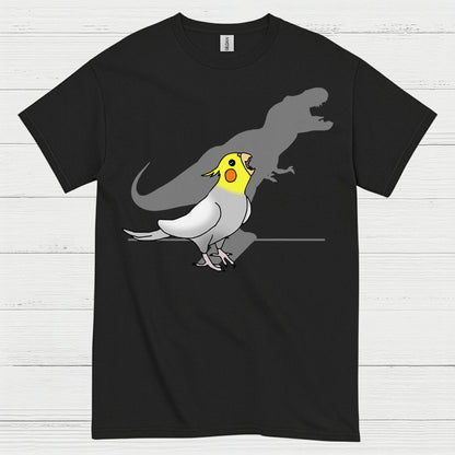 Funny Cockatiel Dinosaur Shadow T Shirt