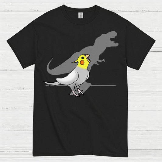 Funny Cockatiel Dinosaur Shadow T Shirt