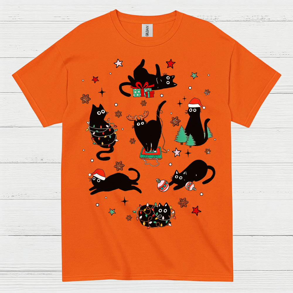Christmas Cats Holiday T Shirt