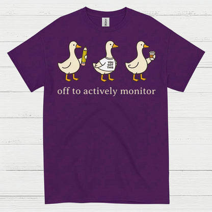 Ducks in Action Teacher T Shirt