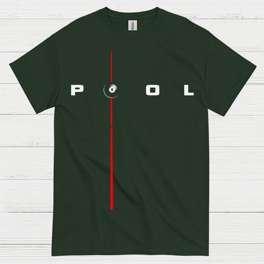 Minimal Pool Line 8 Ball T Shirt