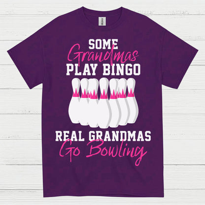 Real Grandmas Go Bowling Funny T Shirt