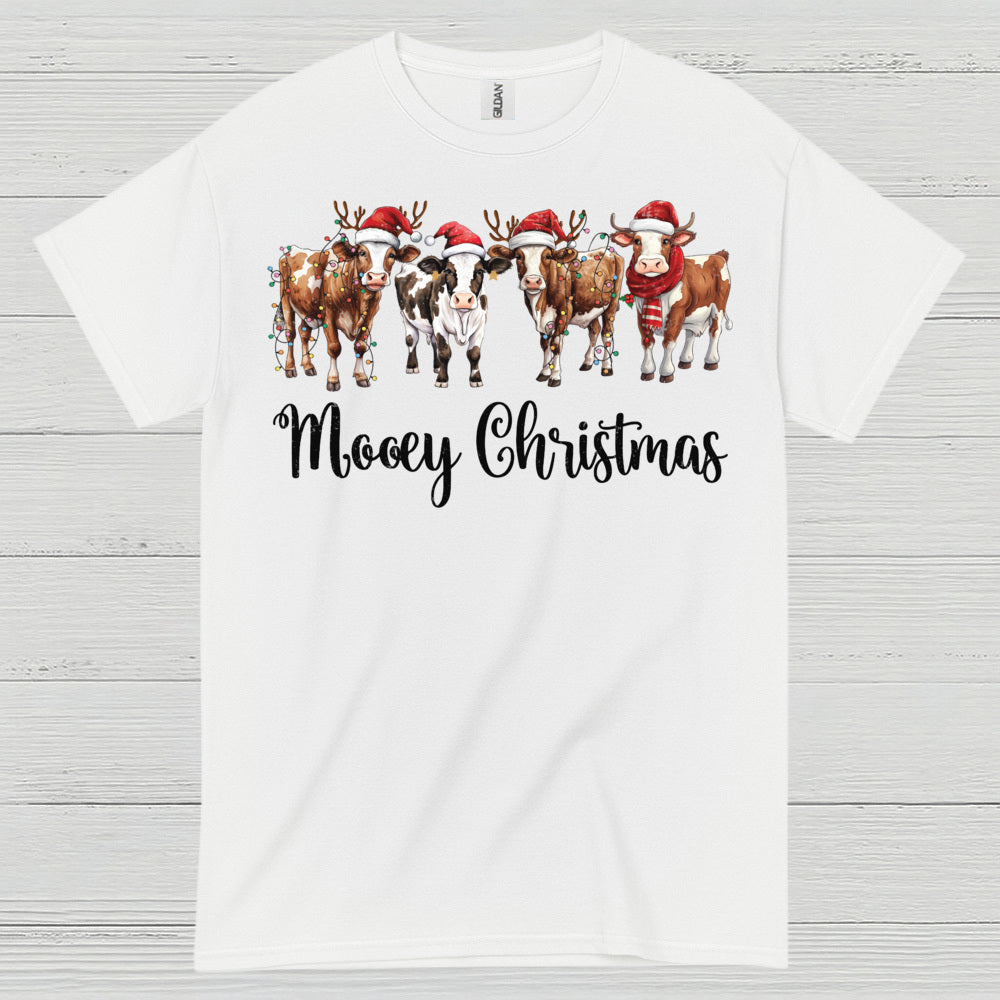 Mooey Christmas Cow T Shirt