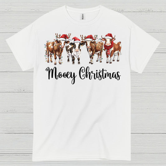 Mooey Christmas Cow T Shirt