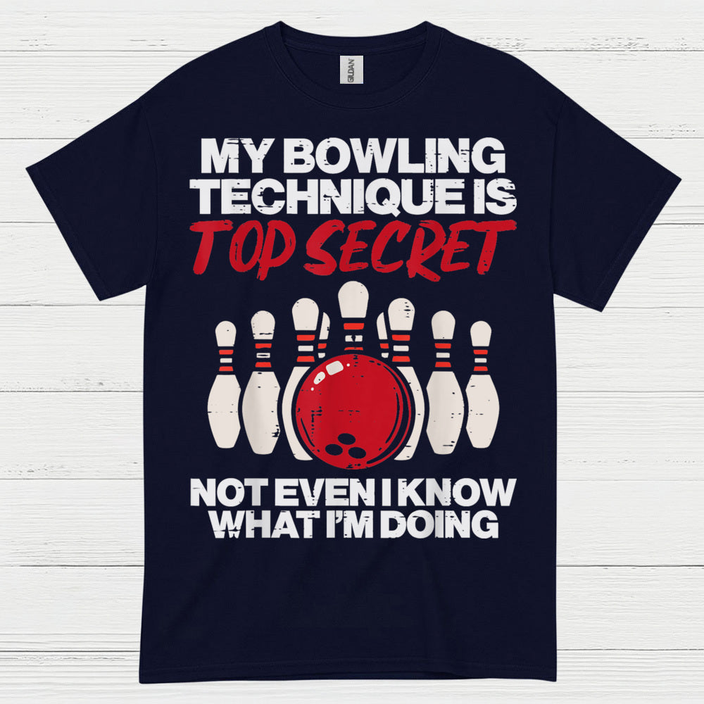 Top Secret Bowling Humor T Shirt