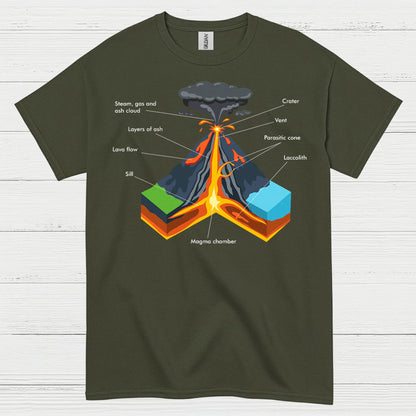 Volcano Science Teacher T Shirt