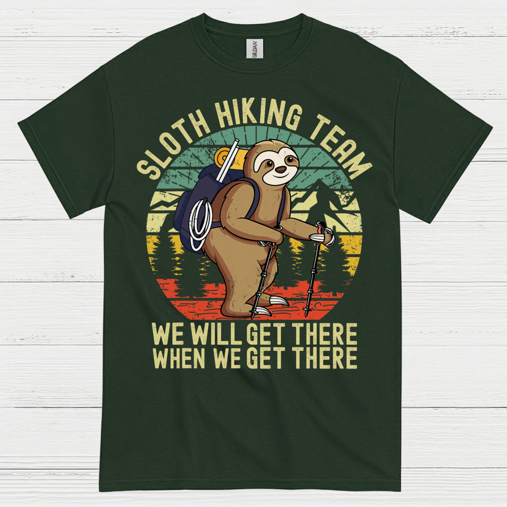 Sloth Hiking Team Funny Sloth T Shirt