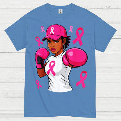 Breast Cancer Fighter Boxing Girl T Shirt