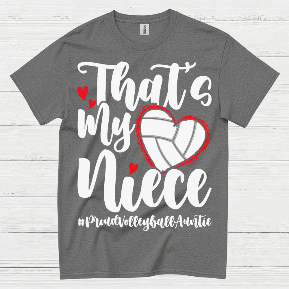 Proud Volleyball Niece Aunt T Shirt