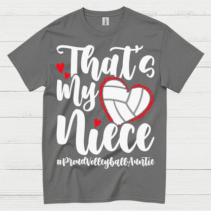 Proud Volleyball Niece Aunt T Shirt