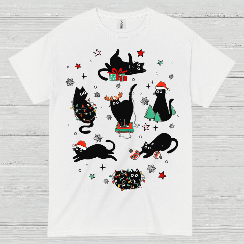 Christmas Cats Holiday T Shirt