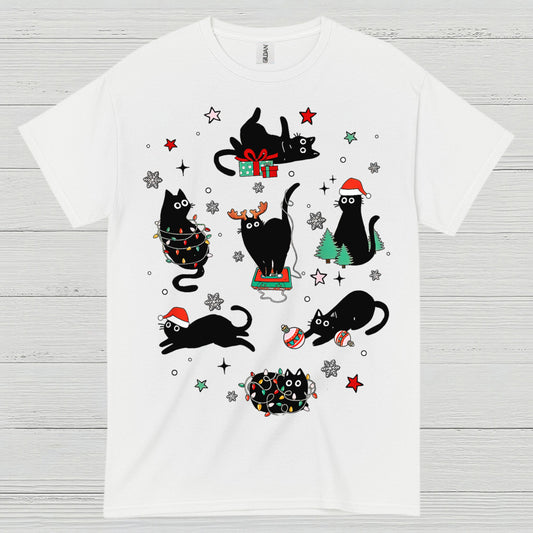 Christmas Cats Holiday T Shirt