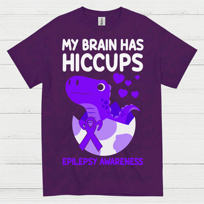 My Brain Has Hiccups Epilepsy T Shirt